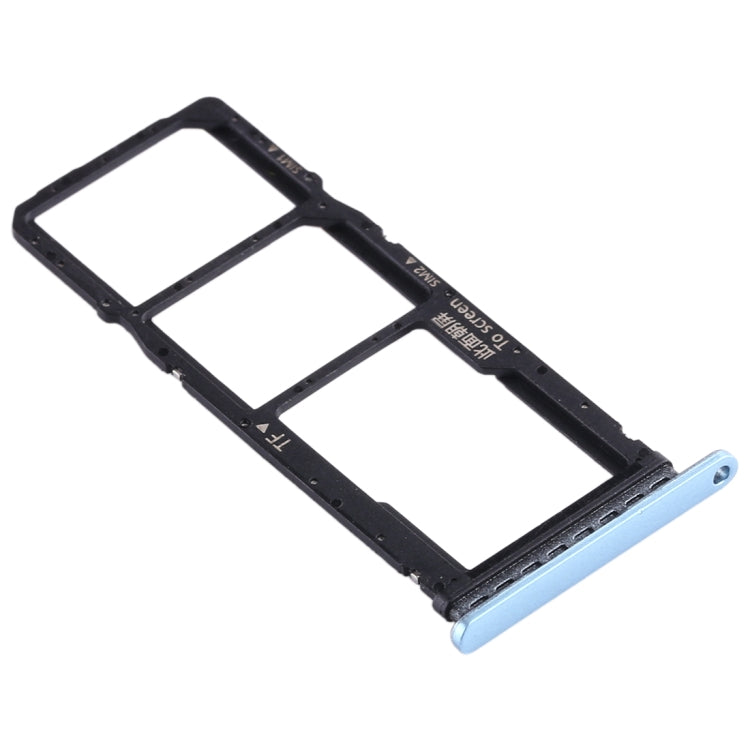 SIM Card Tray + SIM Card Tray + Micro SD Card Tray for Huawei Enjoy 10 / Honor Play 3, For Huawei Enjoy 10, For Huawei Enjoy 10(Purplish Red), For Huawei Enjoy 10 (Dark Blue)