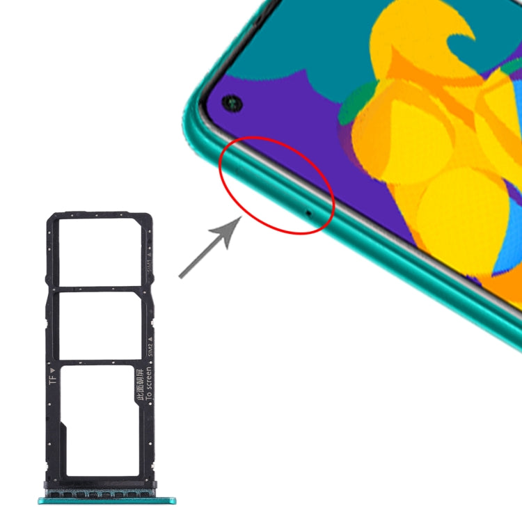 Tiroir pour carte SIM + tiroir pour carte SIM + tiroir pour carte Micro SD pour Huawei Honor Play 4T, pour Huawei Honor Play 4T