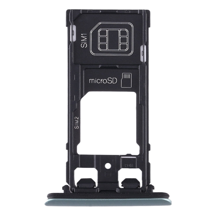 Tiroir pour carte SIM + tiroir pour carte SIM + tiroir pour carte Micro SD pour Sony Xperia XZ2 Compact (marron)
