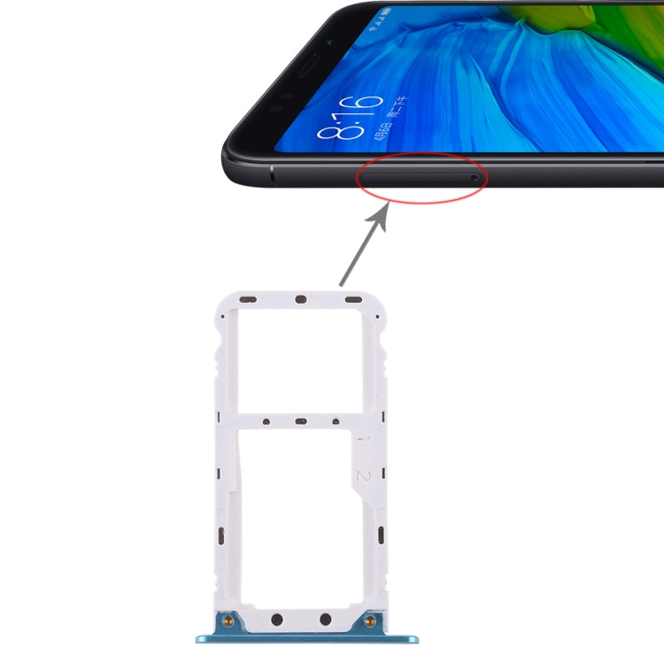 2 SIM Card Tray / Micro SD Card Tray for Xiaomi Redmi 5 Plus, For Xiaomi Redmi 5 Plus, For Redmi 5 Plus, Fo r Xiaomi Redmi 5 Plus