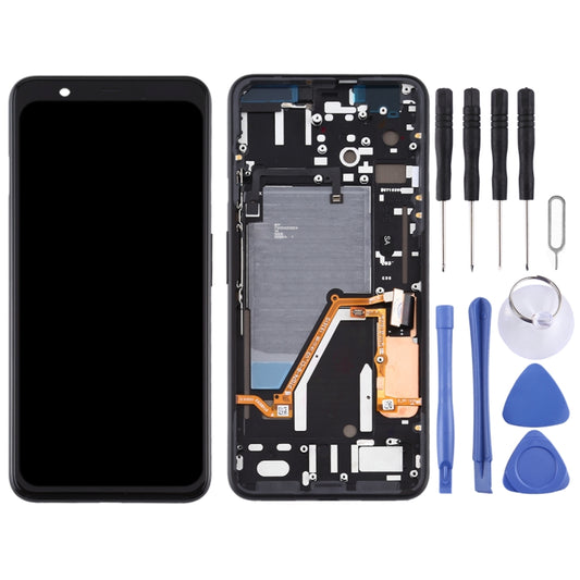 LCD Screen and Digitizer Full Assembly with Frame for Google Pixel 4XL