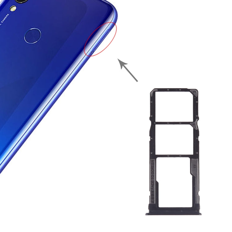 SIM Card Tray + SIM Card Tray + Micro SD Card for Xiaomi Redmi 7, For Xiaomi Redmi 7, For Redmi 7, For Redmi 7(Magenta)