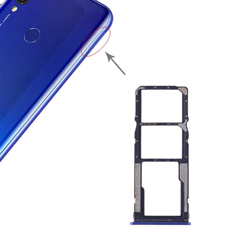 SIM Card Tray + SIM Card Tray + Micro SD Card for Xiaomi Redmi 7, For Xiaomi Redmi 7, For Redmi 7, For Redmi 7(Magenta)