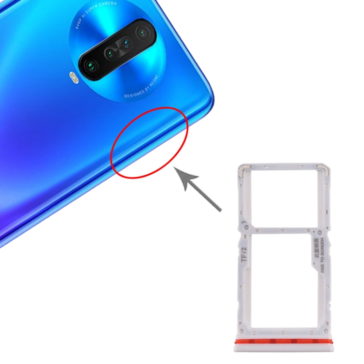 SIM Card Tray + SIM / Micro SD Card Tray for Xiaomi Redmi K30 4G, For Xiaomi Redmi K30 4G, For Redmi K30 4G