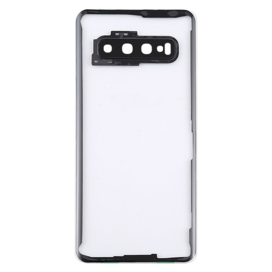 For Samsung Galaxy S10 G973F/DS G973U G973 SM-G973 Transparent Battery Back Cover with Camera Lens Cover , For Galaxy S10