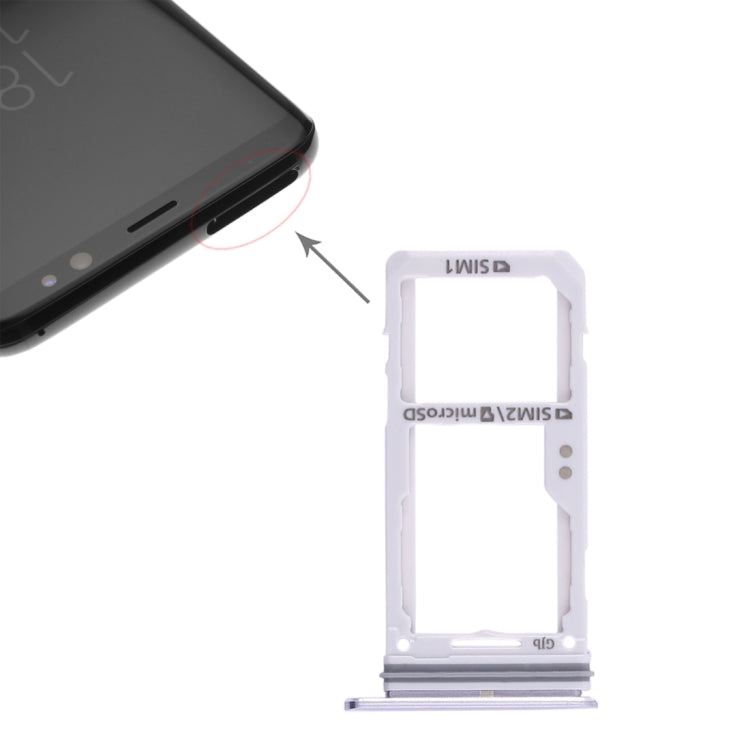 For Galaxy S8 / S8+ 2 SIM Card Tray / Micro SD Card Tray, For Galaxy S8 / S8+, For Samsung Galaxy S8(Double), For Galaxy S8 / S8+ (2 SIM)