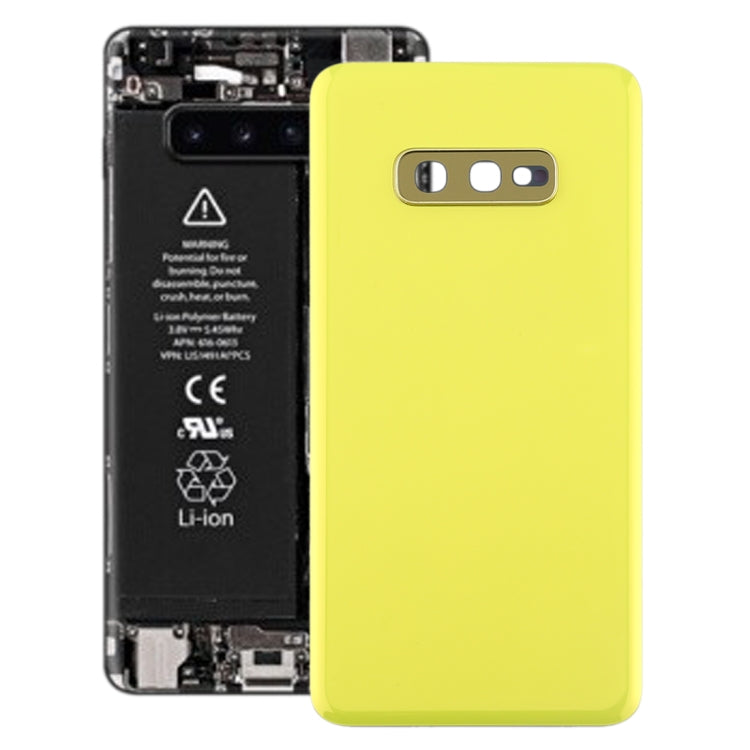 For Galaxy S10e Battery Back Cover with Camera Lens , For Samsung Galaxy S10e(Lens), For Galaxy S10e(with Lens), For Galaxy S10e(with Lens)(Yellow), For Samsung Galaxy S10e(with Lens)