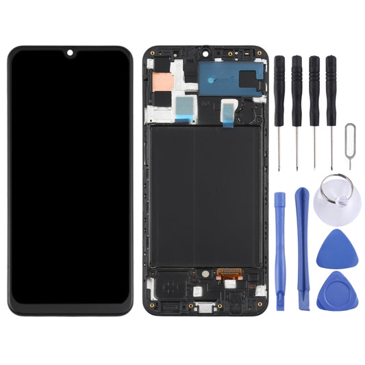 Écran LCD Super AMOLED d'origine pour Samsung Galaxy A50, numériseur complet avec châssis