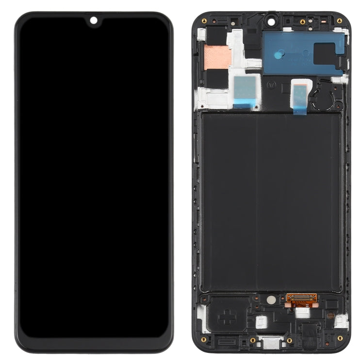Original Super AMOLED LCD Screen for Galaxy A50 Digitizer Full Assembly with Frame