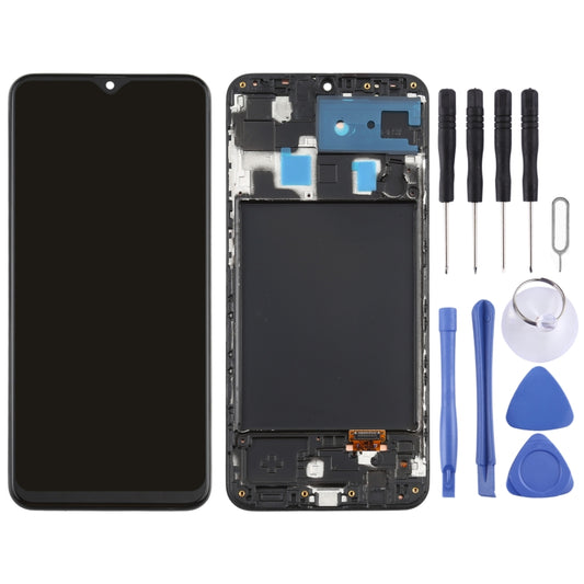 Écran LCD et numériseur d'origine Super AMOLED avec châssis pour Galaxy A20, pour Samsung Galaxy A20 (Super AMOLED)