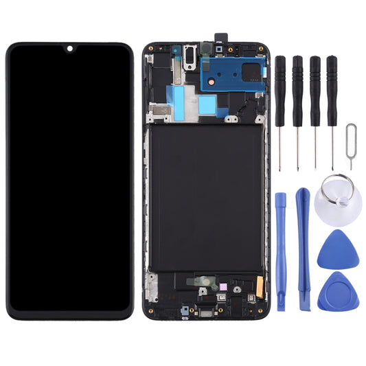Écran LCD et numériseur d'origine Super AMOLED avec châssis pour Galaxy A70, pour Samsung Galaxy A70 (Super AMOLED)