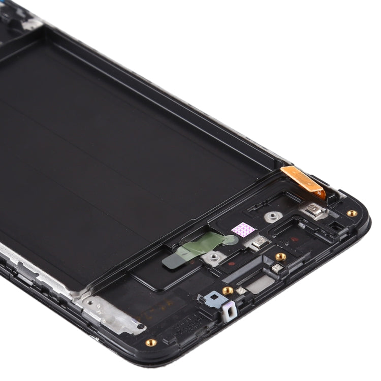 Original Super AMOLED Material LCD Screen and Digitizer Full Assembly with Frame for Galaxy A70
