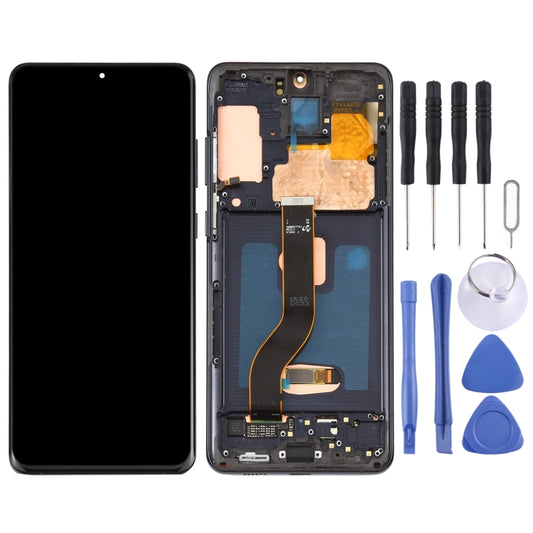 Écran LCD AMOLED dynamique d'origine avec châssis pour Samsung Galaxy S20+ 4G (Original)