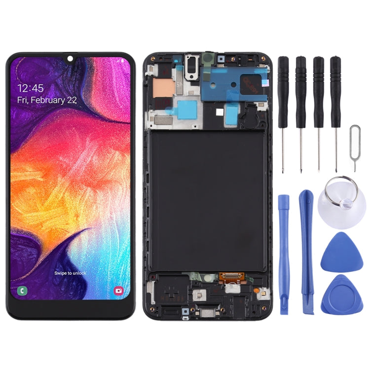 TFT Material LCD Screen and Digitizer Full Assembly With Frame for Samsung Galaxy A50 (Not Supporting Fingerprint Identification), For Samsung Galaxy A50 (TFT)