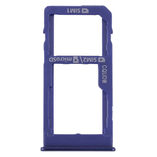 Tiroir pour carte SIM et Micro SD pour Samsung Galaxy M40 SM-M405 (double carte) (bleu bébé)