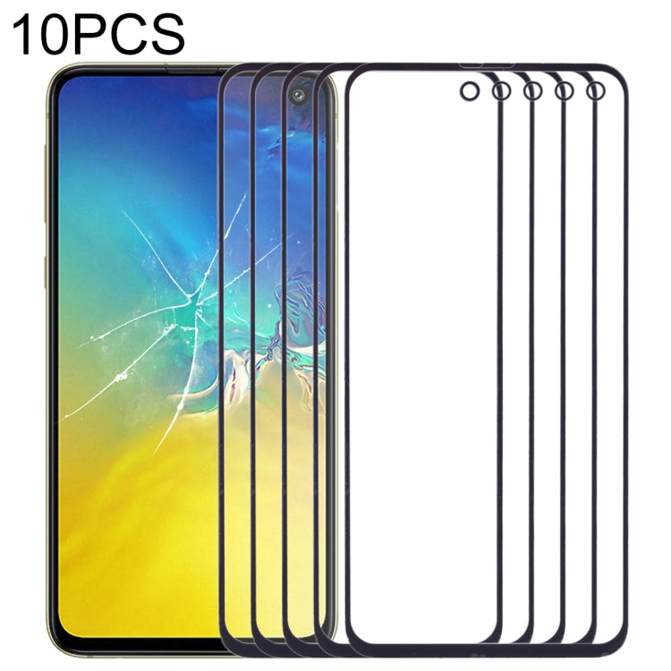 For Samsung Galaxy S10e SM-G970F/DS, SM-G970U, SM-G970W 10pcs Front Screen Outer Glass Lens , For Samsung Galaxy S10e
