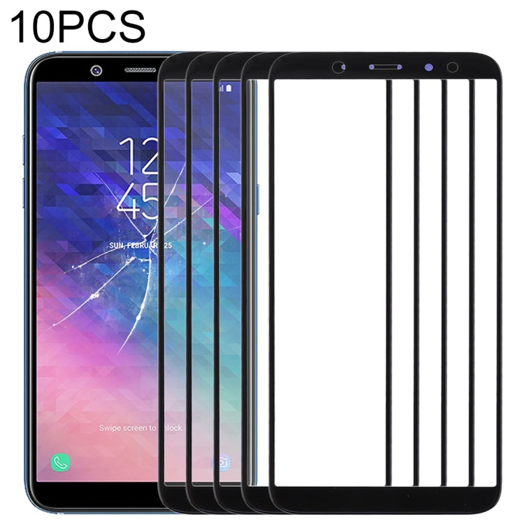 For Samsung Galaxy A6 (2018) 10pcs Front Screen Outer Glass Lens, For Samsung Galaxy A6 (2018)