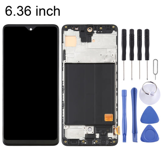Écran LCD OLED et numériseur complet avec châssis pour Samsung Galaxy A51 4G SM-A515 (6,36 pouces), pour Samsung Galaxy A51 4G (OLED)