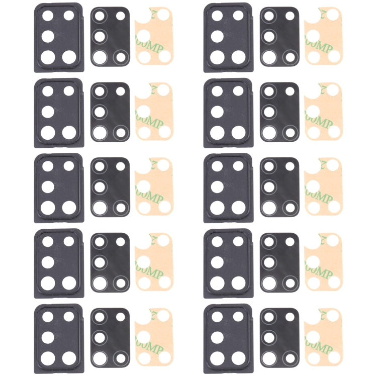 For Samsung Galaxy A21s SM-A217 10pcs Camera Lens Cover, For Samsung Galaxy A21s