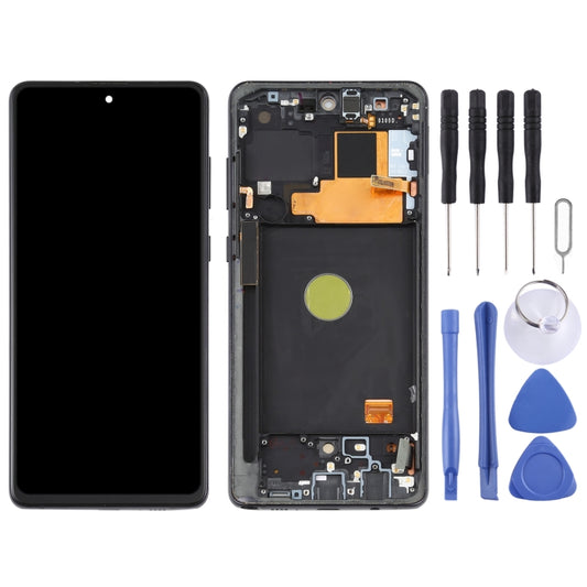 Écran LCD Super AMOLED d'origine et numériseur complet avec cadre pour Samsung Galaxy Note 10 Lite (Original)