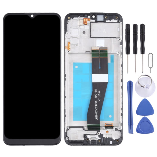 Écran LCD et numériseur d'origine avec châssis pour Samsung Galaxy A02s SM-A025F (version GA)