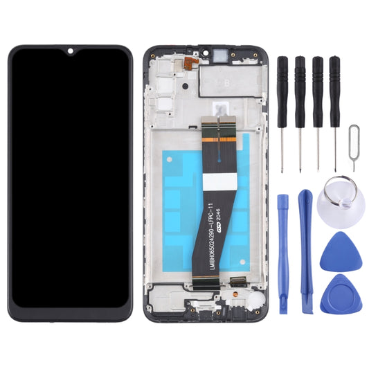 Écran LCD et numériseur d'origine avec châssis pour Samsung Galaxy A02s SM-A025F (version GB)