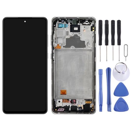 Écran LCD et numériseur d'origine avec châssis pour Samsung Galaxy A72 SM-A725 (version 4G)