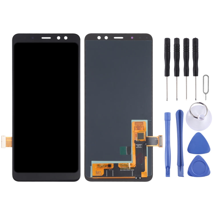 OLED Material LCD Screen and Digitizer Full Assembly for Samsung Galaxy A8 (2018) / A5 (2018) SM-A530