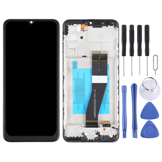 Écran LCD et numériseur complet avec châssis pour Samsung Galaxy M02s (États-Unis)