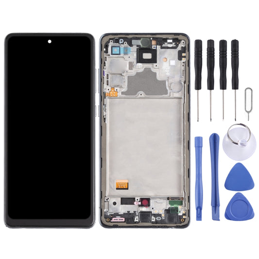 Écran LCD et numériseur complet avec châssis (ne prend pas en charge l'identification par empreinte digitale) pour Samsung Galaxy A72 4G SM-A725 (Incell)