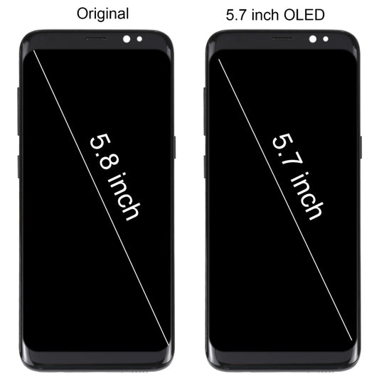 5.7 inch OLED LCD Screen For Samsung Galaxy S8 SM-G950 Digitizer Full Assembly with Frame, For Samsung Galaxy S8