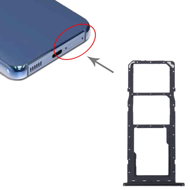 For Samsung Galaxy M04 SM-M045F Original SIM Card Tray + SIM Card Tray + Micro SD Card Tray, For Samsung Galaxy M04