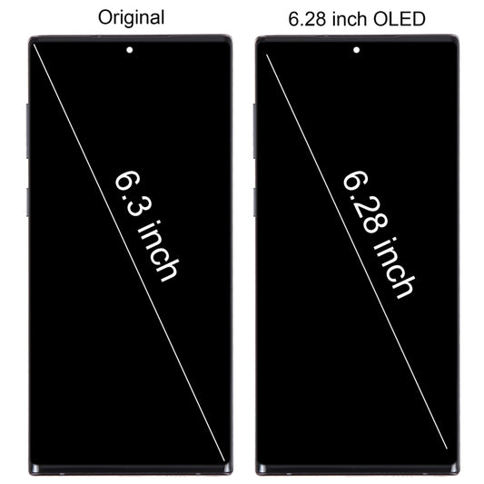 6.28 inch OLED LCD Screen For Samsung Galaxy Note10 SM-N970F Digitizer Full Assembly With Frame