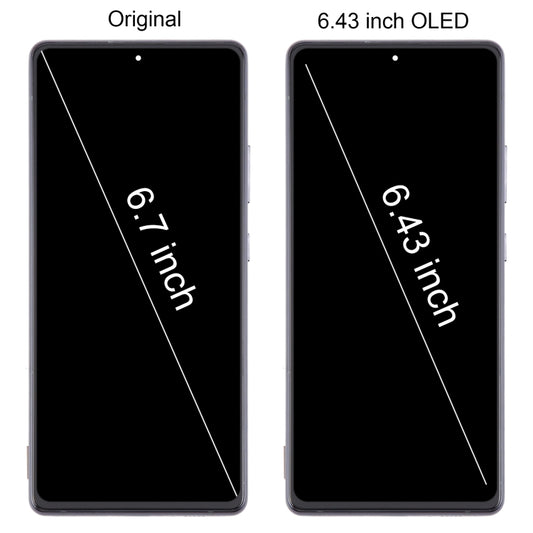For Samsung Galaxy A71 5G SM-A716B 6.43 inch OLED LCD Screen Digitizer Full Assembly with Frame