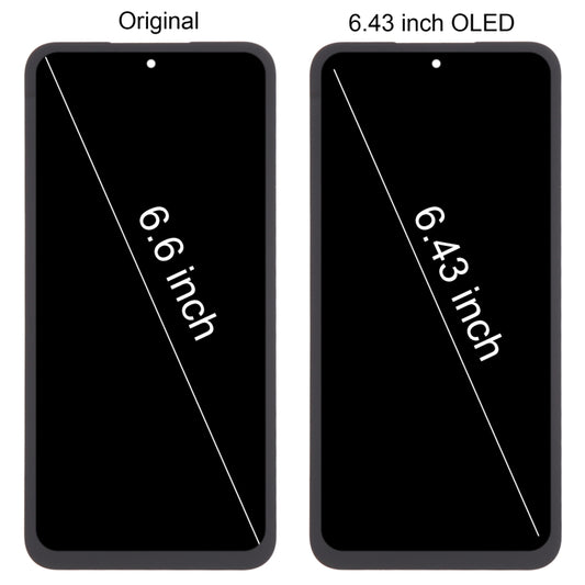 For Samsung Galaxy A55 SM-A556B 6.43 inch OLED LCD Screen Digitizer Full Assembly with Frame