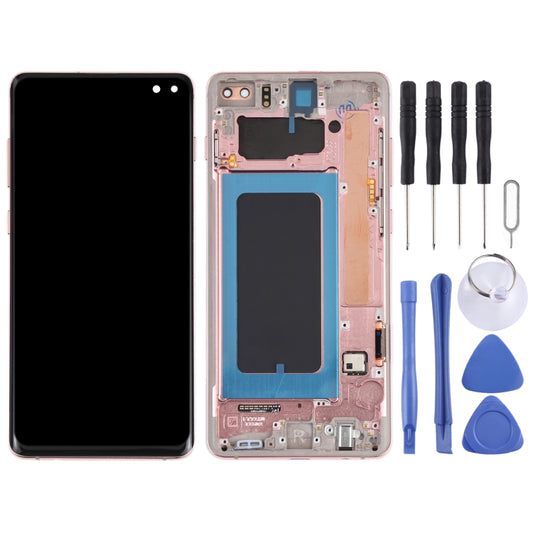 LCD-Display und Digitizer Vollmontage mit Rahmen für Samsung Galaxy S10+, Für Samsung Galaxy S10+