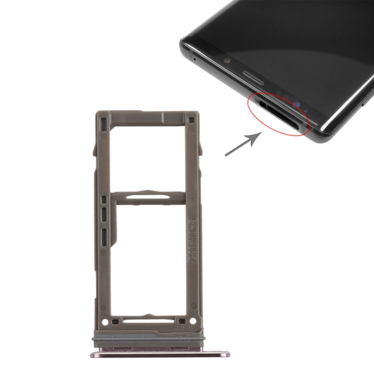 For Galaxy Note9 SIM Card Tray + Micro SD Card Tray