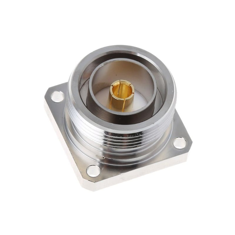 L29 7/16 DIN Femelle Jack Connecteur Central avec Bride à 4 Trous et Coque à Souder Adaptateur Coaxial RF