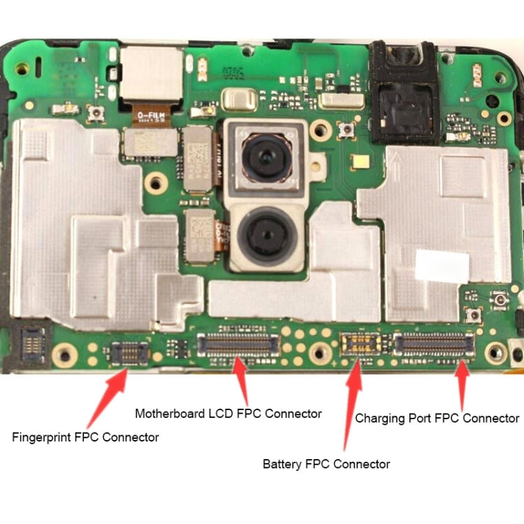 10 PCS Motherboard LCD Display FPC Connector for Huawei Y7p, For Huawei Y7p