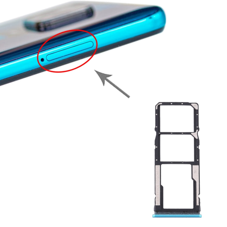 Tiroir de carte SIM + Tiroir de carte SIM + Tiroir de carte Micro SD pour Xiaomi Redmi Note 9S / Redmi Note 9 Pro Max / Redmi Note 9 Pro Inde / Note 10 Lite, Pour Xiaomi Redmi Note 9S / Redmi Note 9 Pro Max / Redmi Note 9 Pro Inde ...