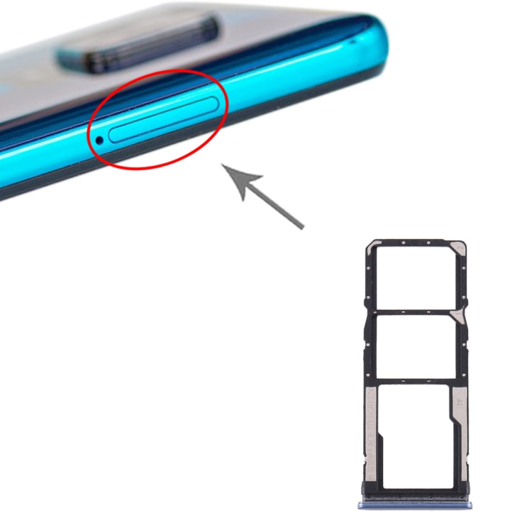 Tiroir de carte SIM + Tiroir de carte SIM + Tiroir de carte Micro SD pour Xiaomi Redmi Note 9S / Redmi Note 9 Pro Max / Redmi Note 9 Pro Inde / Note 10 Lite, Pour Xiaomi Redmi Note 9S / Redmi Note 9 Pro Max / Redmi Note 9 Pro Inde ...