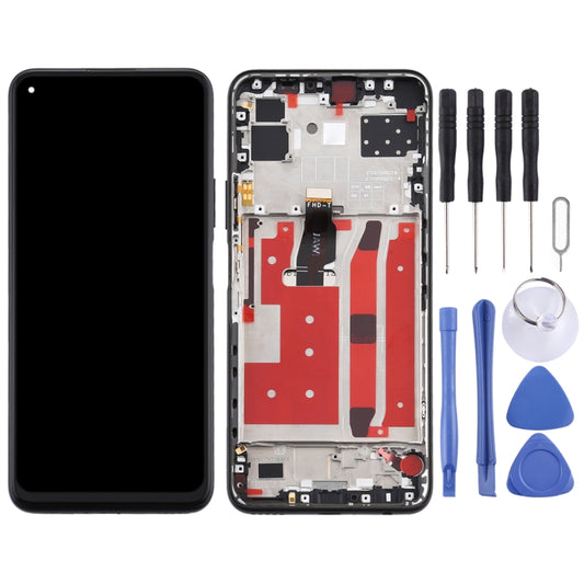 LCD Screen and Digitizer Full Assembly with Frame for Huawei Nova 7 SE