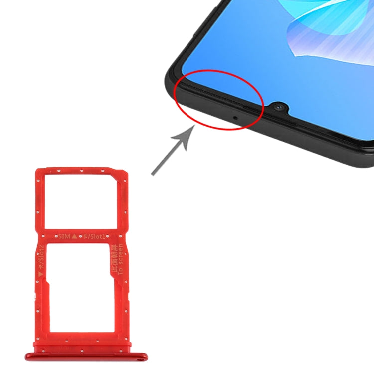 SIM Card Tray + SIM Card Tray / Micro SD Card Tray for Huawei Enjoy Z 5G, For Huawei Enjoy Z 5G