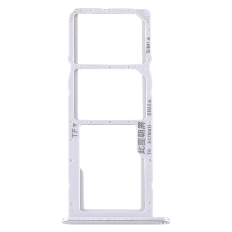 SIM Card Tray + SIM Card Tray + Micro SD Card Tray for Huawei Y6p, For Huawei Y6p