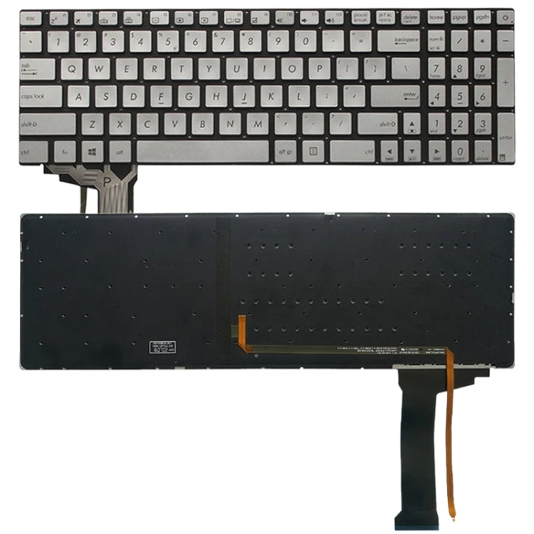 US Version Keyboard with Keyboard Backlight for Asus GL552 GL552J GL552JX GL552V GL552VL GL552VW N552VW N552VX G771JM G771JW, For Asus GL552(Black with Backlight), For Asus GL552(Silver with Backlight)