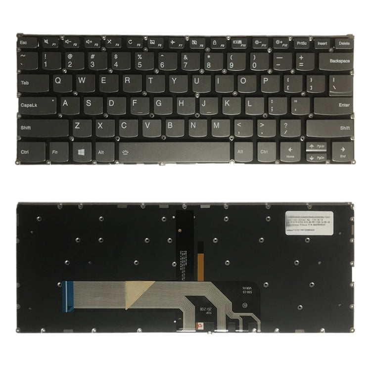 US Version Keyboard with Backlight for Lenovo Yoga 730-13IKB 730-13IWL 730-15IKB 730-15IWL 530-14 530-14IKB FLEX6-14, For Lenovo Yoga 730-13IKB