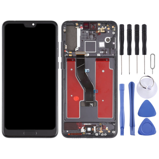 LCD Screen and Digitizer Full Assembly with Frame for Huawei P20 Pro