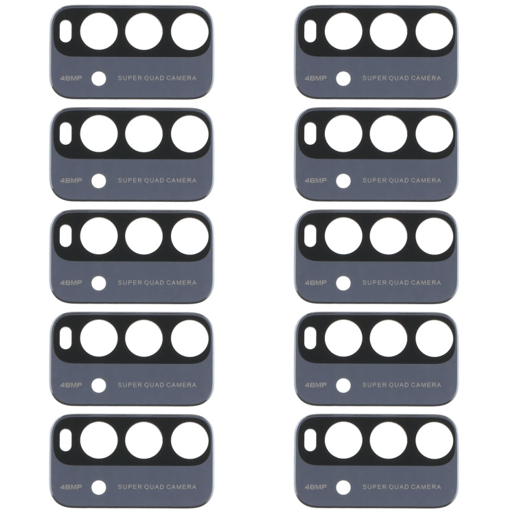 10 PCS Back Camera Lens for Xiaomi Redmi Note 9 4G M2010J19SC, For Xiaomi Redmi Note 9 4G, For Xiaomi Redmi Note 9 4G (Blue)