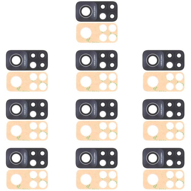 10 PCS Back Camera Lens for Xiaomi Mi 10T Pro 5G (108MP) M2007J3SG M2007J3SP M2007J3SI M2007J17C, For Xiaomi Mi 10T Pro 5G (108MP)