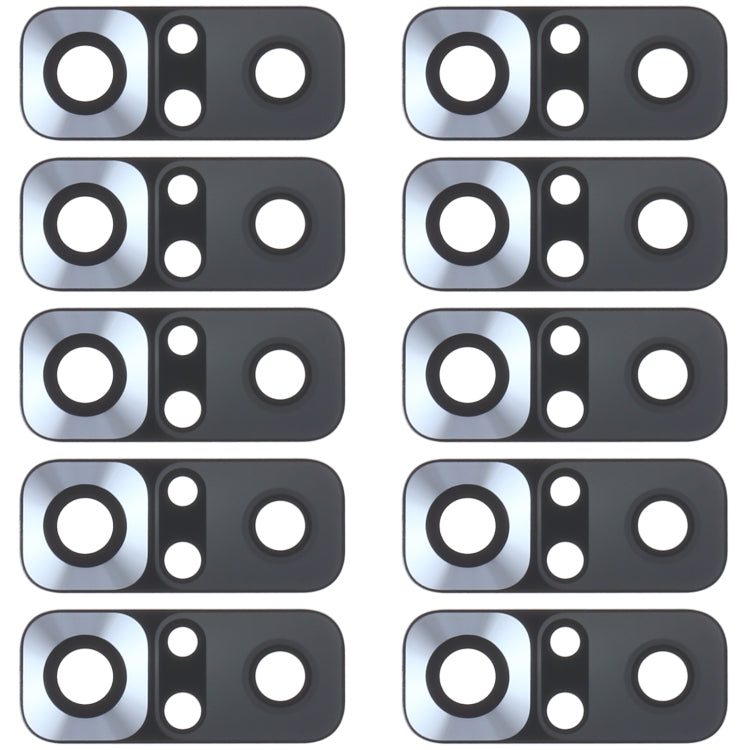 10 PCS Back Camera Lens for Xiaomi Redmi Note 10 4G M2101K7AI M2101K7AG, For Xiaomi Redmi Note 10 4G, For Xiaomi Redmi Note 10 4G(Black)